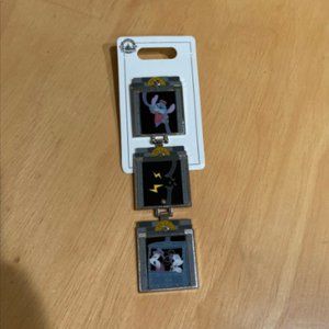 Disney Tower of Terror Folding Pin featuring Stitch, Mickey, and Minnie